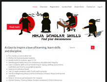 Tablet Screenshot of ninjascholarskills.com
